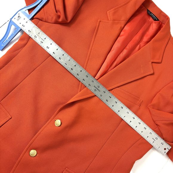 Vintage Orange sport coat Blazer Suit Jacket Hardwick Clothes Vintage - Picture 11 of 14